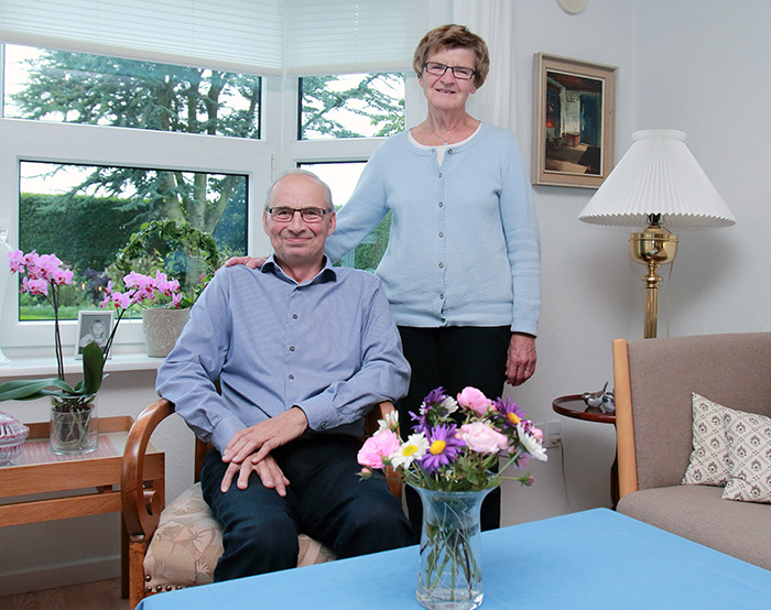 Tove og Claus Hissel i Felsted har været gift i 50 år. Foto Søren Gülck