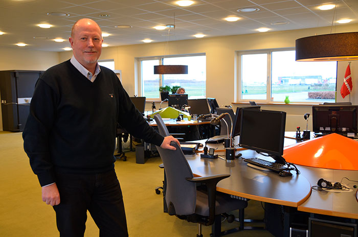 Chef for Jyske Bank i Padborg, Jørn Marcussen glæder sig over, at banken er blevet kåret som ”Bedst i test”. Foto Tove Hansen