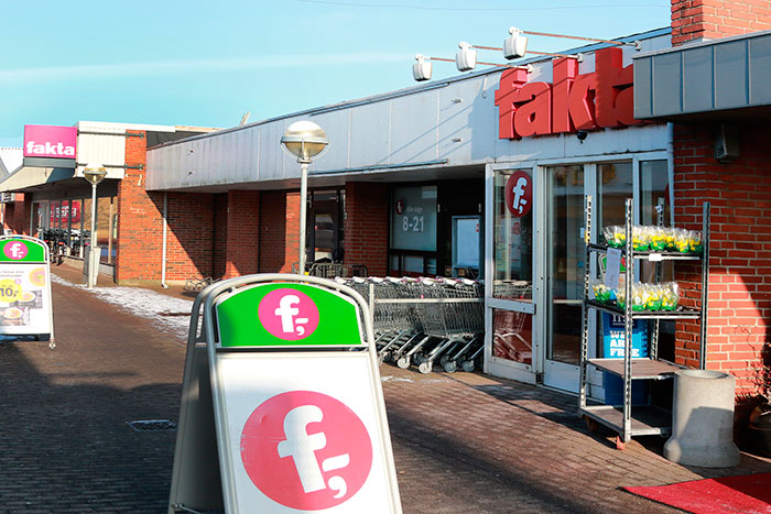 Fakta lukker sin dagligvarebutik i Ulsnæs-Centret. Foto Søren Gülck