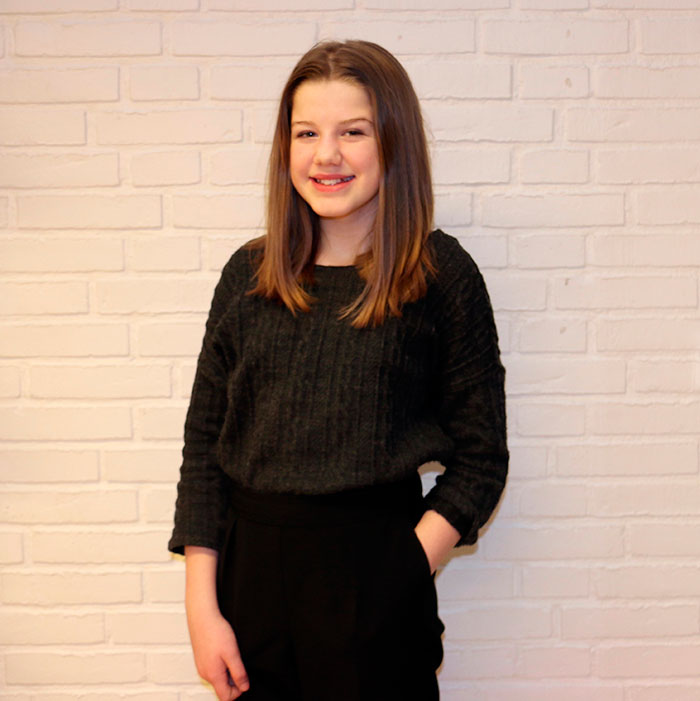 Katrine Johnsen vil læse jura og være advokat, når hun bliver voksen. Foto Signe Svane Kryger