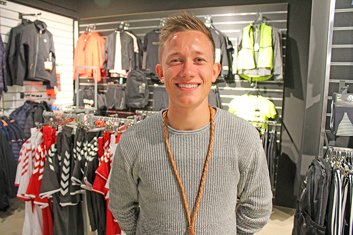 Jonas Jørgensen er blevet ansat i sportsafdelingen hos Palle i Padborg. 