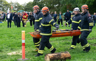 Under kongelig bevågenhed viste de frivillige deres kunnen indenfor bjærgning. Foto Lene Neumann Jepsen