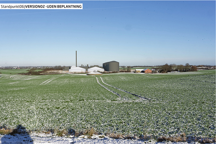 Biogasanlæg Kværs visualisering