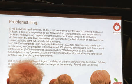 Gråstens borgere var meget interesseret i lokalplanen for bymidten, men kun få ytrede sig om, hvor vidt der skal være butikker eller boliger, og det var mestendels husejerne.