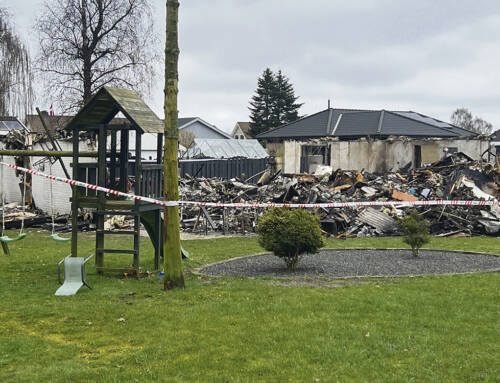 Villa brændte i Smedeby