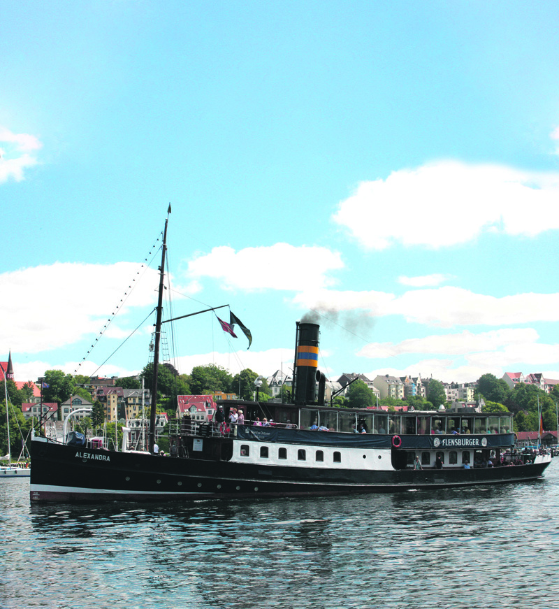 Kom ud og sejle med dampskibet Alexandra på Flensborg Fjord