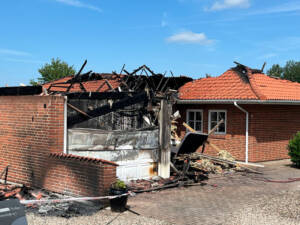 Fem brande i Padborg indenfor få minutter