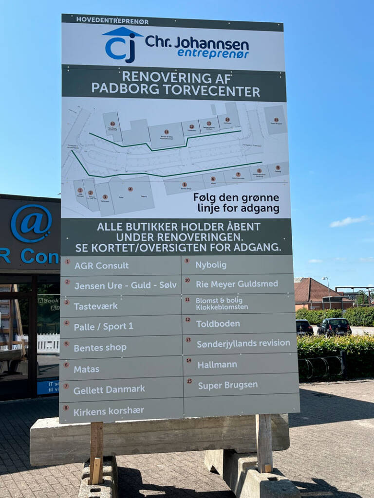 Byfornyelsen i Padborg Torvecenter holder tidsplan