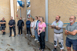 Der var rejsegilde på to nye klasseværelser på Nybøl Børneunivers. Foto Søren Gülck