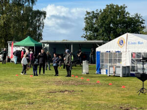 I Fritidsparken var der mulighed for leg og spil. Foto Helle Hockerup