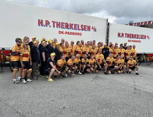 Team Rynkeby fik flot afsked hos H. P. Therkelsen