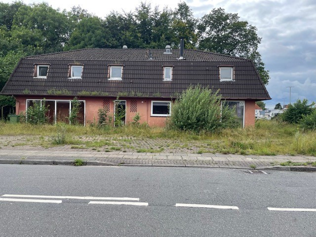 Åbjerg 2 i Kruså under renovering, juli 2026