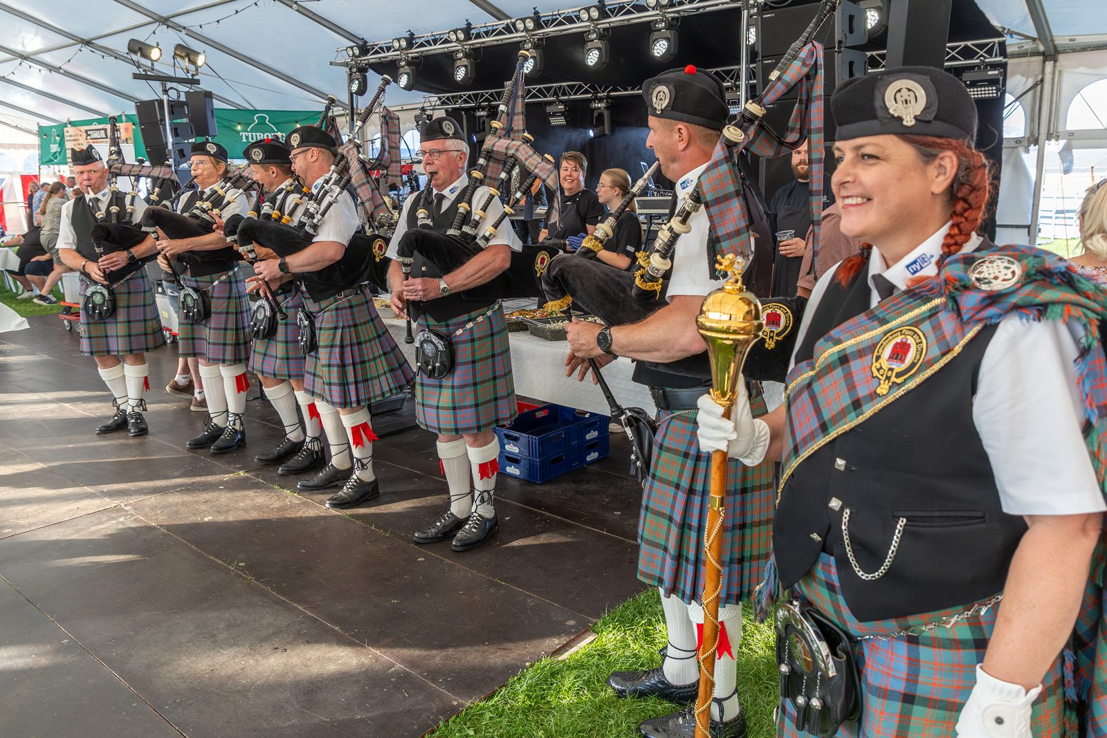 Sønderborg Pipes and Drums underholdt