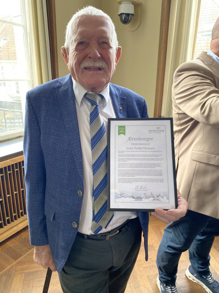 A.P. Hansen udnævnes til æresborger i Sønderborg Kommune