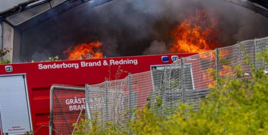 Lithiumbatteri var årsag til brand