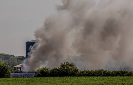 Lithiumbatteri var årsag til brand