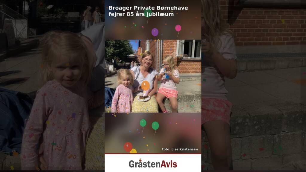 Broager Private Børnehave fejrer 85 års jubilæum – video fra Gråsten Avis