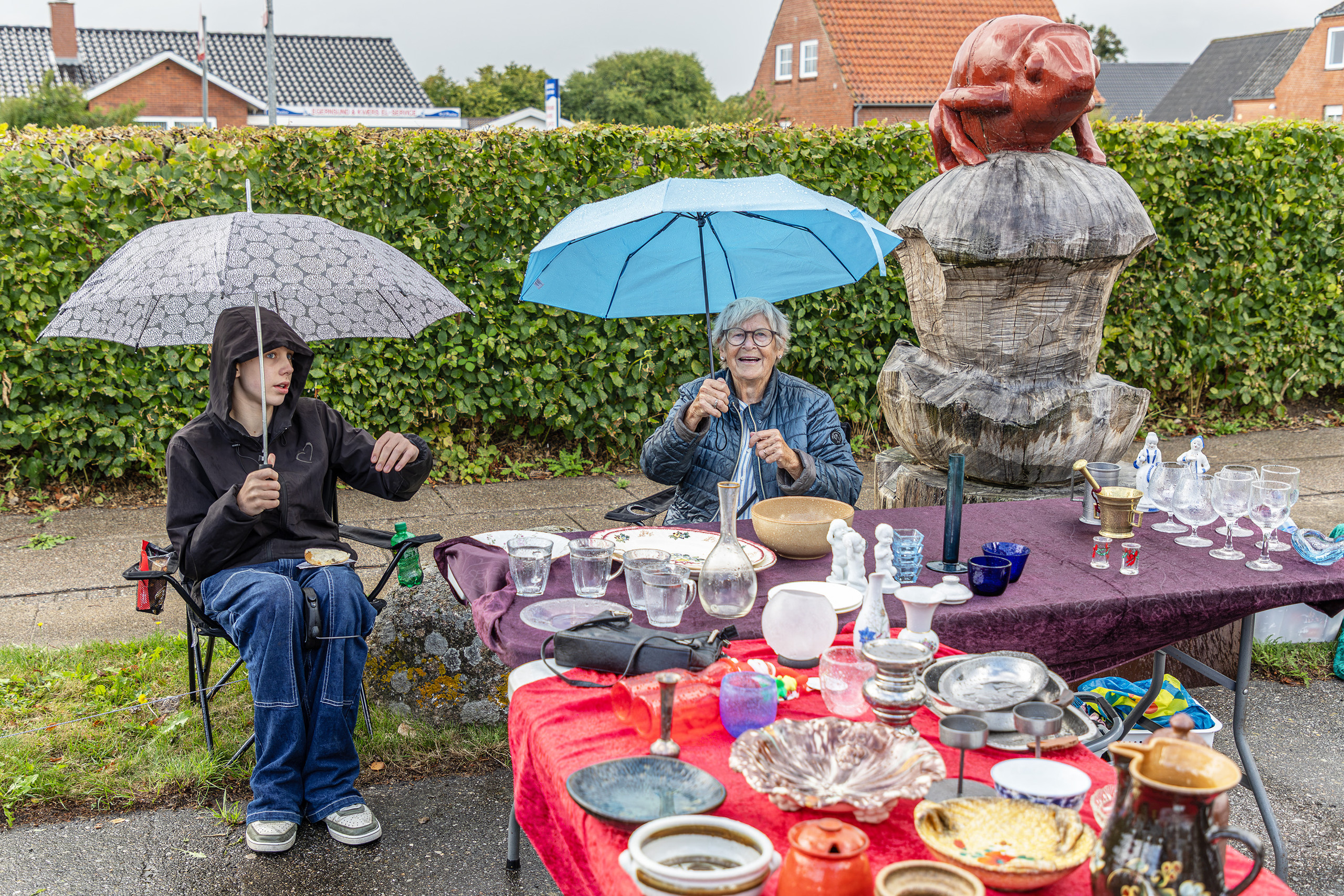 Egernsund loppede sig trods regnbyger