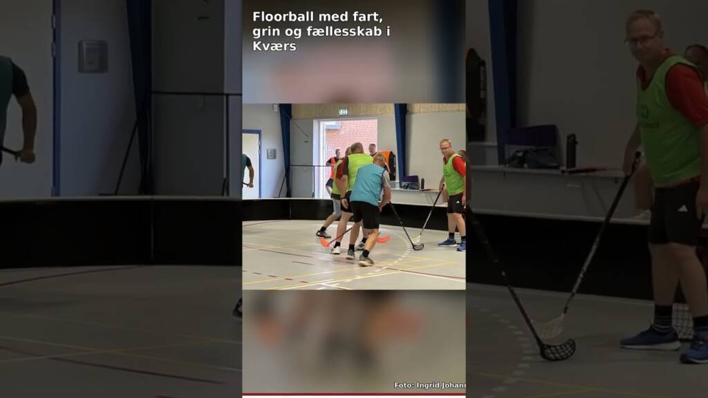 Floorball med fart, grin og fællesskab i Kværs