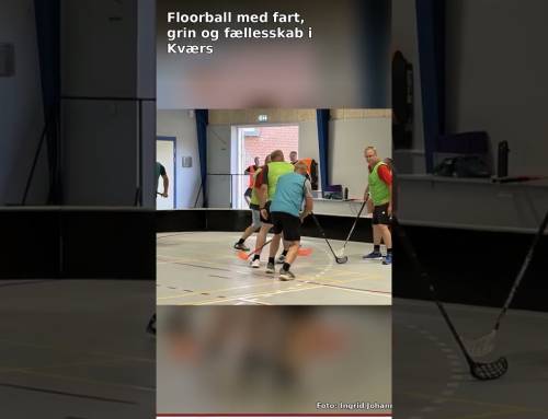Floorball med fart, grin og fællesskab i Kværs