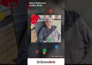 Hans Petersen, Gråsten, fylder 90 år – video fra Gråsten Avis