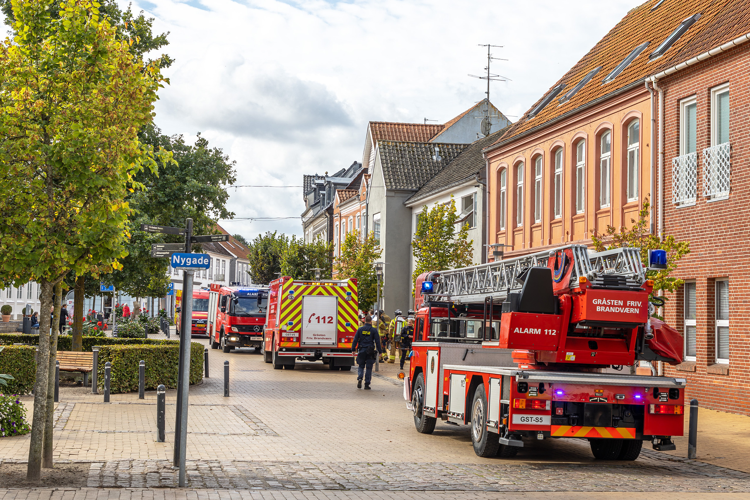 Lejlighed sodskadet efter brand på Torvet