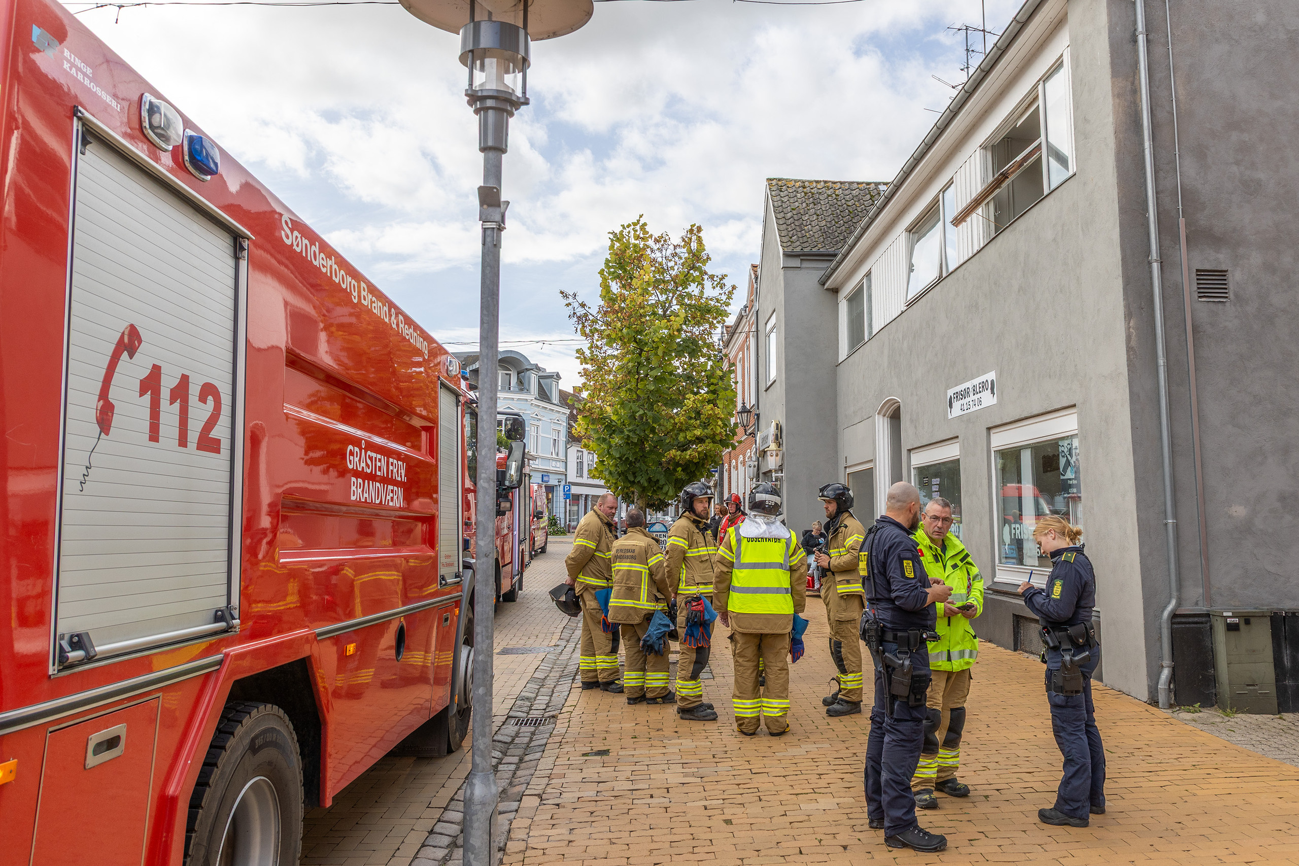 Lejlighed sodskadet efter brand på Torvet
