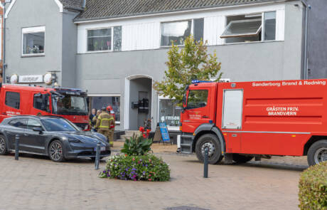 Lejlighed sodskadet efter brand på Torvet Lejlighed sodskadet efter brand på Torvet