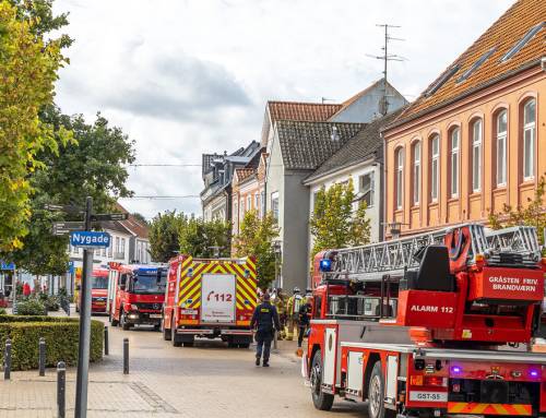 Lejlighed sodskadet efter brand på Torvet