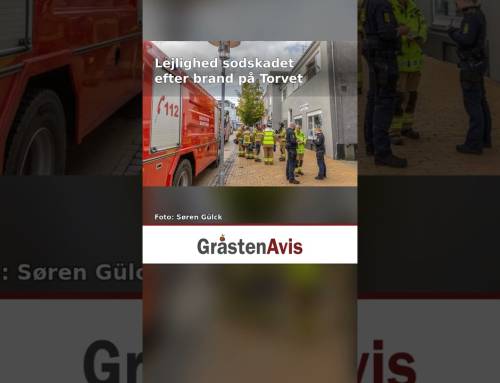 Lejlighed sodskadet efter brand på Torvet