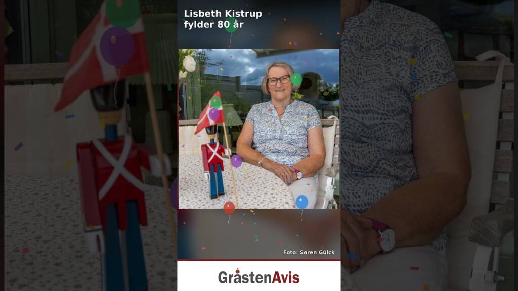 Lisbeth Kistrup fylder 80 år – video fra Gråsten Avis