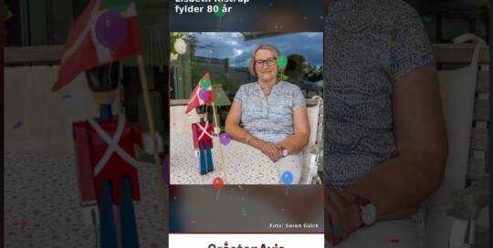 Lisbeth Kistrup fylder 80 år – video fra Gråsten Avis