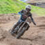 Motocrossrytter Nicolai Skovbjerg fra Padborg i et sving på en sandbane