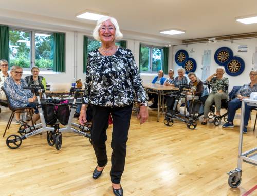 Pensionister til modeopvisning