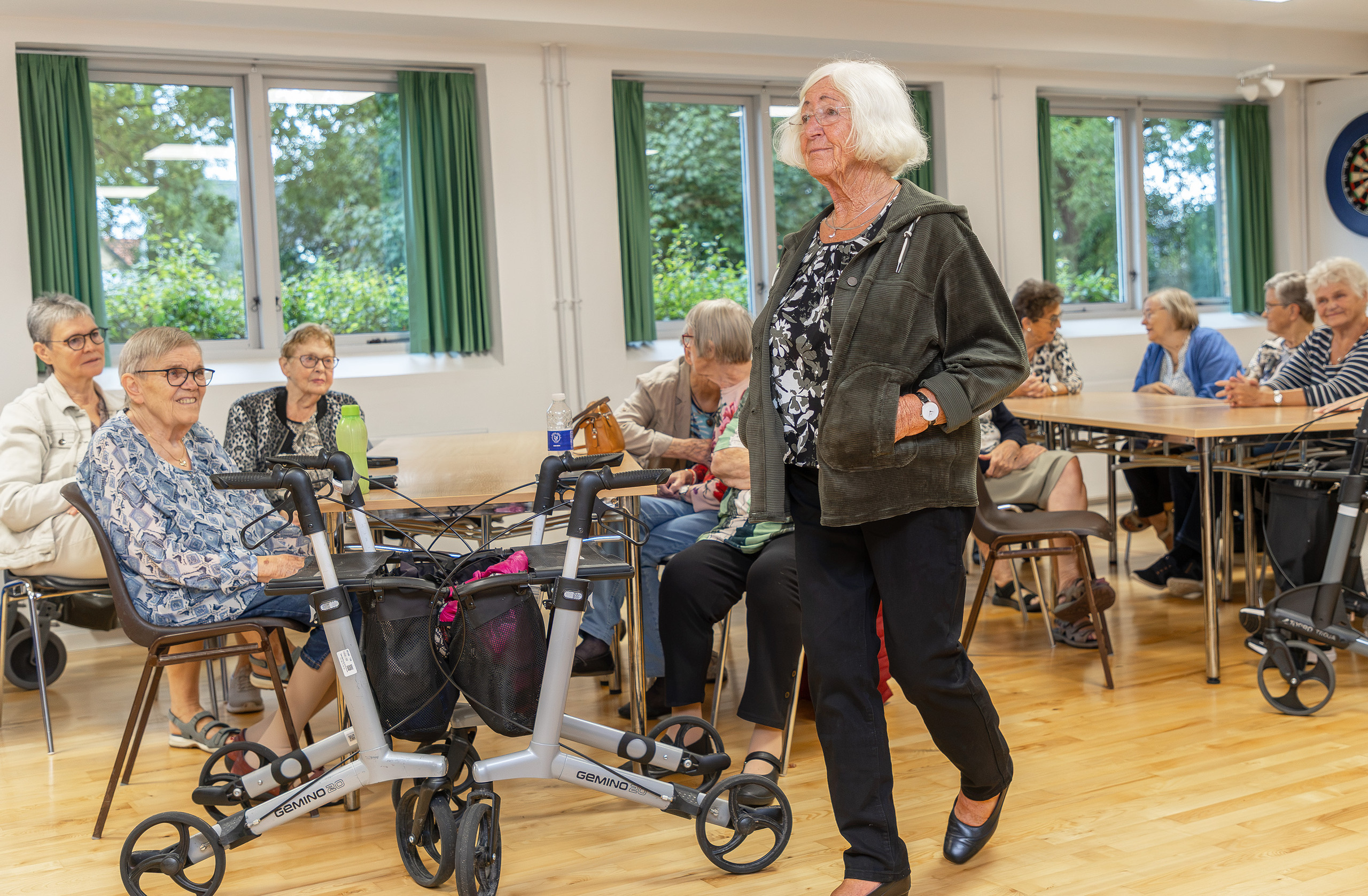 Pensionister til modeopvisning