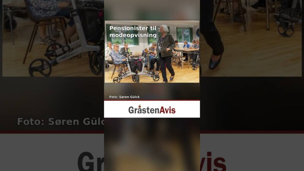 Pensionister til modeopvisning