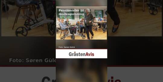 Pensionister til modeopvisning