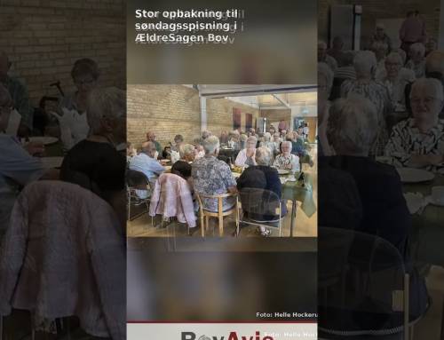 Stor opbakning til søndagsspisning i ÆldreSagen Bov