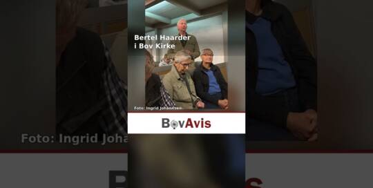 Bertel Haarder i Bov Kirke