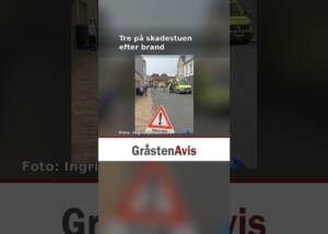Tre på skadestuen efter voldsom brand