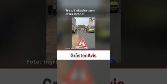 Tre på skadestuen efter voldsom brand
